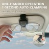 SEAMETAL Sunglass Holder for Car Visor Metal Sunglasses Clip, One-Hand