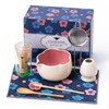 ChaseWind Matcha Whisk Set, 8Pcs Floral Ceramic Matcha Set with