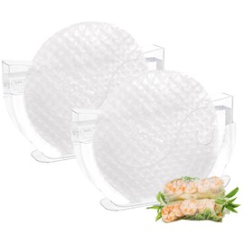 Cuencos de papel, soporte de arroz, envoltorios de papel de arroz para rollos de primavera, envoltorios de papel de arroz, tazón de agua, rollo de resorte, tazón de agua, uso para envolver rollos de huevo, contenedor de arroz, envoltura de Wonton para ro