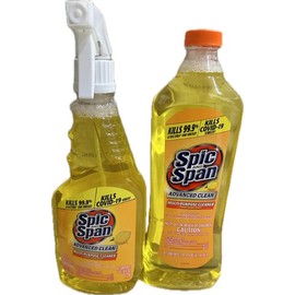 Generic Spic n Span Fresh lemon Multi Purpose Cleaner - 16 oz spray & 20 ounce refill