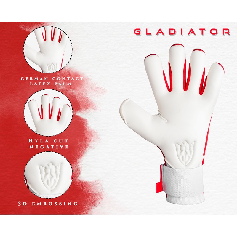 Keeperking GladiatorKing Negative Cut Professional Men's Goalkeeper Gloves with Professional
