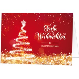 Christmas Cards (Folding Cards) with Envelope (Pack of 5)