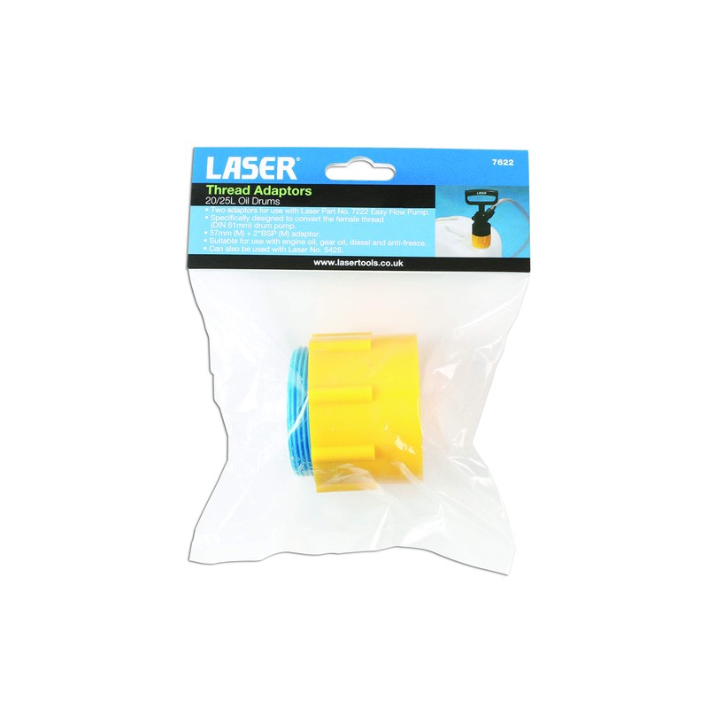 Laser 7622 Thread Adaptors - 20/25L Oil Drums