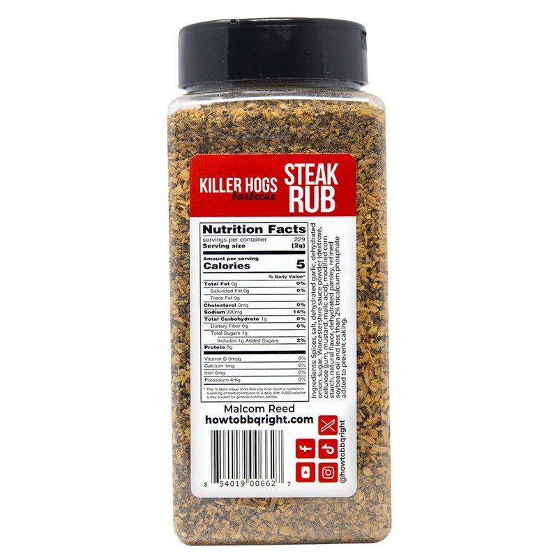 Killer Hogs Steak Rub | Championship BBQ and Grill Seasoning