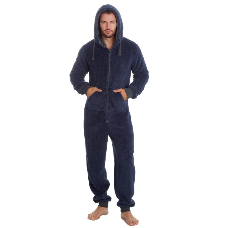 Undercover Mens Snuggle Fleece Onesie 31B1481 Navy L-XL