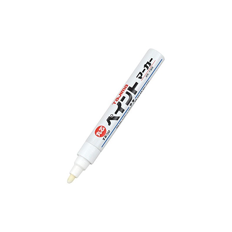 タジマ(Tajima) すみつけペイントマーカー 硬質・長芯(中字・丸芯3.0mm) 白 SPEM-WHI