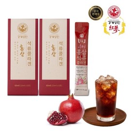 e강개상인 홍삼 석류콜라겐(10ml x 12포) 6년근 홍삼추출액 히알루론산 eGanggaesangin Red Ginseng Pomegranate Collagen (10ml x 12 packs) 6-Year-Old Red Ginseng Extract Hyaluronic Acid