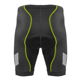 AERO|TECH|DESIGNS | Men's Elite Padded Cycling Shorts | Tall Inseam | 4X-Large | Safety Yellow