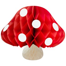 Operitacx Mushroom Honeycomb Ball Decor Festive Paper Ornament for Birthday Party Decoration Craft Mushroom Design for Indoor Outdoor Celebrations