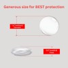 6 Pack 2" Clear Door Stoppers for Wall, Large Round