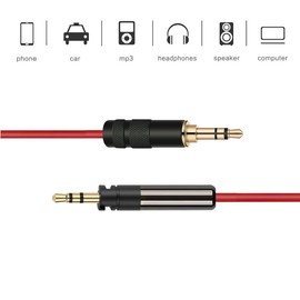 ipovoq momentum 3 momentum 2 momentum replacement audio cable headphone cable for momentum on ear upgrade cable momentum over ear replacement recable 3.5mm 2.5mm convert 6N OFC cable