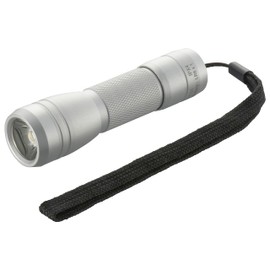 Ohm (OHM) LHA-Y131-S 08-1373 Electric Flashlight, Handylight, Aluminum Body, LED Light, Pure Beam, 80 Lumens, IPX4, Fly Proof Eyelashes, Outdoors, Disasters,