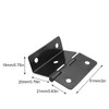 JCBIZ 4PCS Black Five-Hole Folding Hinge Shutter Hinge for Chest,