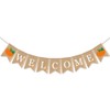 SWYOUN Burlap Welcome Banner with Pumpkin Sign Gender Reveal Baby