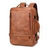 Travel Backpack Women, PU Leather Carry On Backpack Flight Approved,