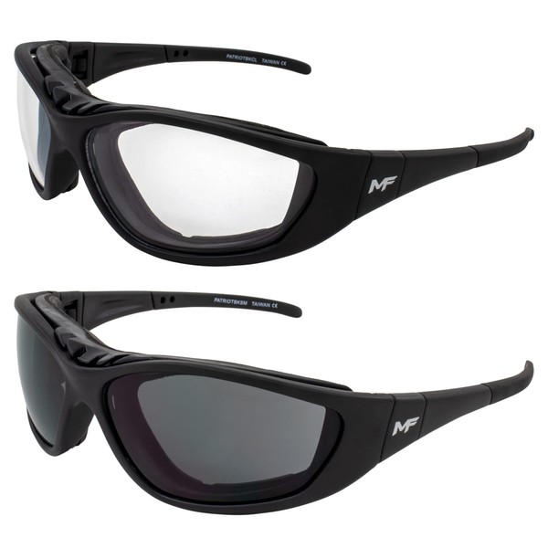 2 pairs of MotoFrames MF Patriot Motorcycle Safety Bifocal Glasses