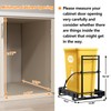 ANASTA Single Pull Out Trash Can Under Cabinet 7-13 Gal,