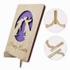 Della Stella Wooden Easter Bunny Card with Stand,Happy Easter Cards