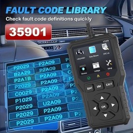 Escáner de Coche OBD2, V529 Lector de Códigos Universal para Diagnóstico de Fallas del Motor, Escáner Automotriz Professional con Pantalla de Color, S