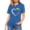 MAIHUN MAIHUN Autism Awareness Shirt for Women Accept Understand Love Autism Teacher Tshirt Autism Support Month Tee Blue, Large