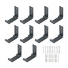 Pxyelec Foldable Wall Hook 10pcs Aluminum Alloy Single Clothes Hook