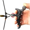 FymzeuQ 4 Finger Clamping Aids Bow Release for Compound Bow,