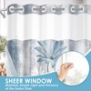 Nesphy No Hook Rustic Farmhouse Shower Curtain with Snap in