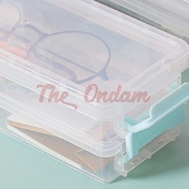 The Ondam Clear Prop Box 2pcs Tool Cabinet Acrylic Box Small chest of drawers 2ea
