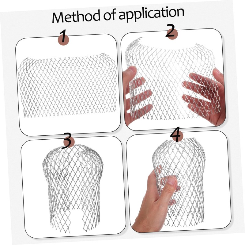 COHEALI 8 Pcs Aluminum Gutter Filter Mesh Leaf Guards Reusable