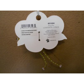 enesco / pumpkinseeds Frog Pin Decorative Lapel Pin Pumpkinseeds Folk Art 4012494