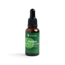 ORGANIC NEEM Oil - with Tea Tree Oil - Facial and Hair Oil - Natural, Pure - Undiluted, Cold Pressed, Unrefined - Moisturizing, Healing - For Oily Skin - Non Comedogenic - All Skin Types .1.01 fl. oz)