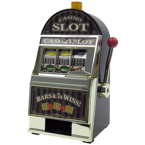 RecZone Casino Slot Machine Bank, Yellow
