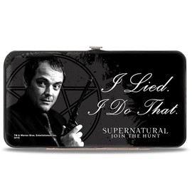 Buckle-Down Women's Buckle-Down Hinge Wallet - Supernatural, White, Standard size