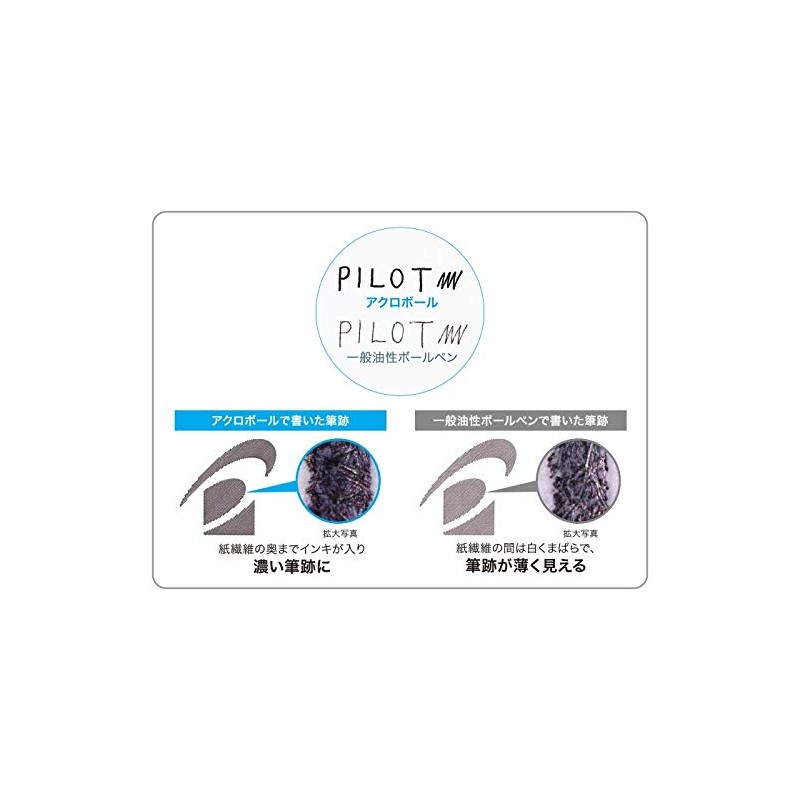 Pilot 07 MLG BAC-1SF-MLG Acro 1000 Oil-Based Ballpoint Pen, Metallic