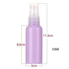 Galepromot 1Pc Pink Refillable Bottles, Candy Color Empty Bottles, Mini Perfume Bottle, Shampoo Cosmetic Container, Fine Mist Spray Bottle, Plastic Bottle, Refillable Cosmetic Spray Bottles