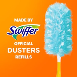 Swiffer, recambios para plumeros de limpieza, fabricados por SWIFFER, Plumero desechable de plumas y microfibra, alternativa, para limpiar muebles, pe