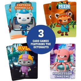 Mighty Mojo Octonauts Kids Classic Card Games - Memory Game, Go Fish & Old Maid Fun Family Game for Boys and Girls Party Toys Night – Three Total Easter Basket Stuffer