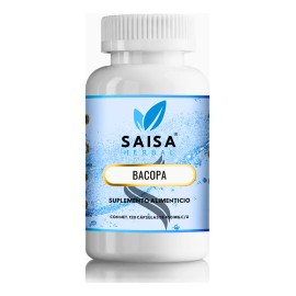 Bacopa Monnieri 450 Mg | 120 Cápsulas | Saisa Herbal | Suplemento Cognitivo Natural | Memoria, Enfoque y Claridad Mental | Premium