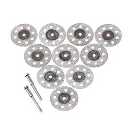 ChilternCasa 30mm 1-3/16" Diamond Cutting Wheel, 3mm 1/8 Inch Mandrel Cut Off Discs Rotray Tools for Dremel Pack of 12 Pcs