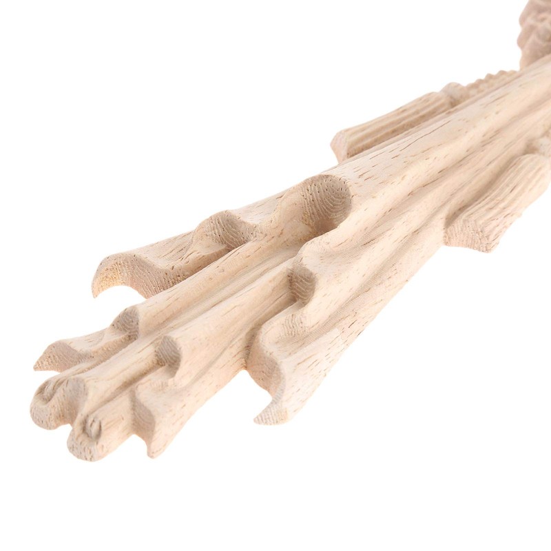 MUXSAM 30x7x1.8cm 1pcs Wood Carving Decal Corner Wood Applique Decorative