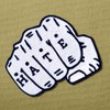Iron-on or sew on patches for hate embroidered badges