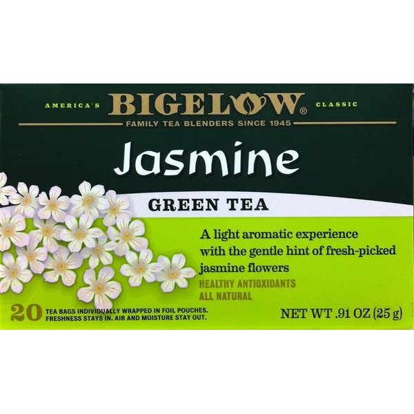 Bigelow Tea Green Jasmine 20 Bags (Pack of 4)