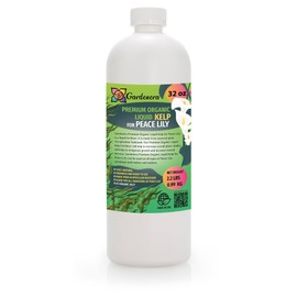 Organic Peace Lily Elixir by Gardenera - 32 oz - Premium Liquid Kelp Fertilizer for Enhancing Peace Lily Growth