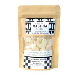 Chios Mastiha Tears Gum Greek 100% Natural Mastic Packs From Mastic Growers (25gr Medium Tears)