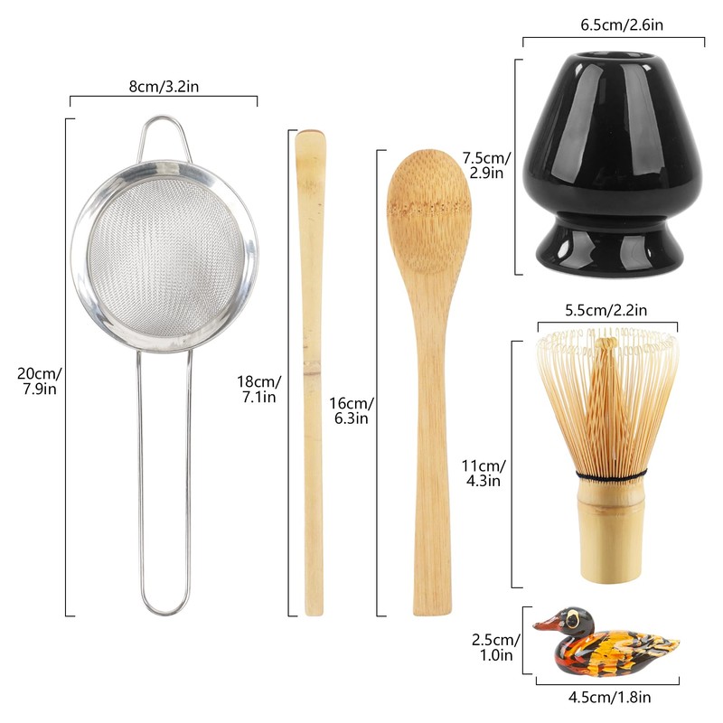 Matcha Whisk Set of 6 – Matcha Set with Whisk,
