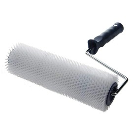 Paint Roller, Professional Self Leveling Defoaming Spike Roller Cement Spiked Roller Bubble Remove Used for Self-leveling Cement Construction(size:22.5cm)