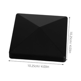 Operitacx 5stücke Zaunpfostenaufsätze Aus Vinyl Quadratische Pfostenkappen Lochabdeckungen Für Zaunpfosten Zaunpfostenschutz Für Garten Und Veranda