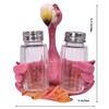 Flamingo Figurines Decorations With Salt and Pepper Shaker Holder, Flamingo
