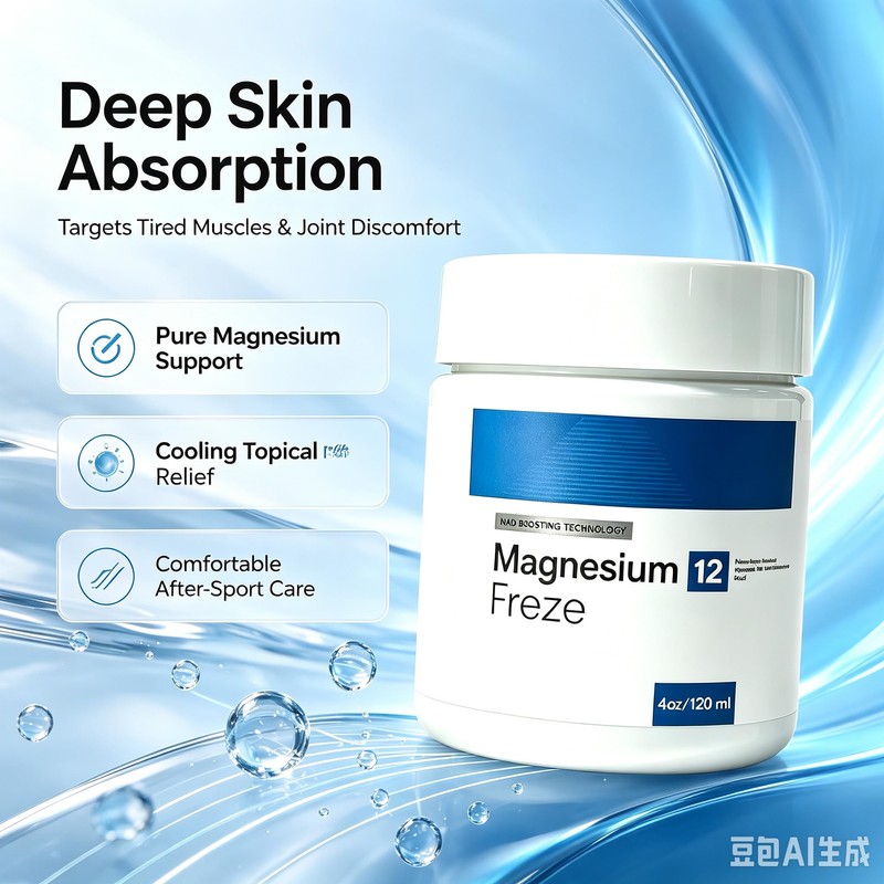 Magnesium Freeze Cream, Magnesium Freeze Cream, Natural Plant Ingredients, Long-Lasting