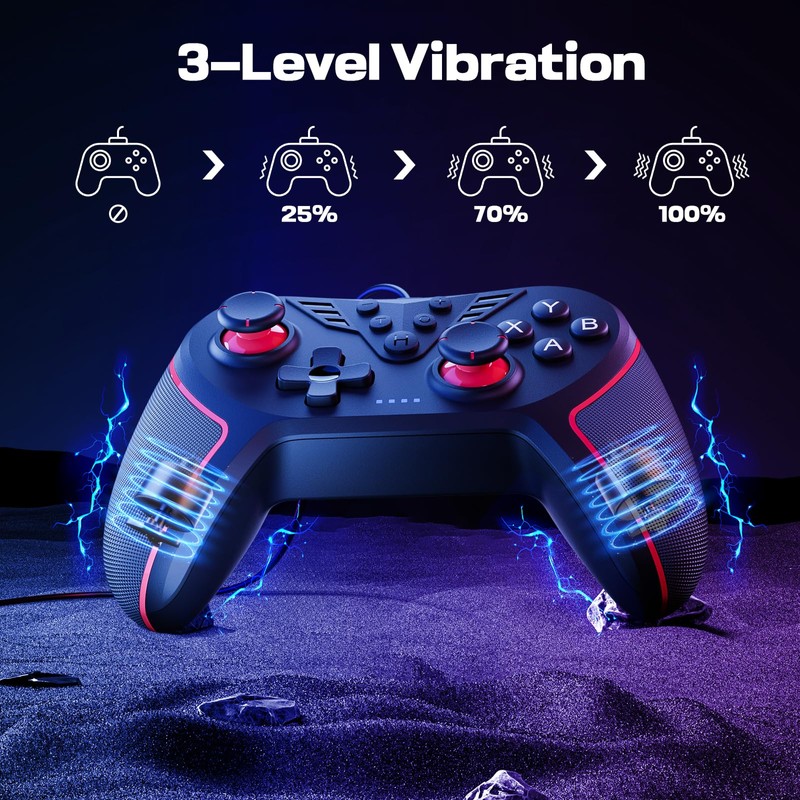 RivalPlay Controller for PC with 2-Button Mapping Wired Gamepad Compatible